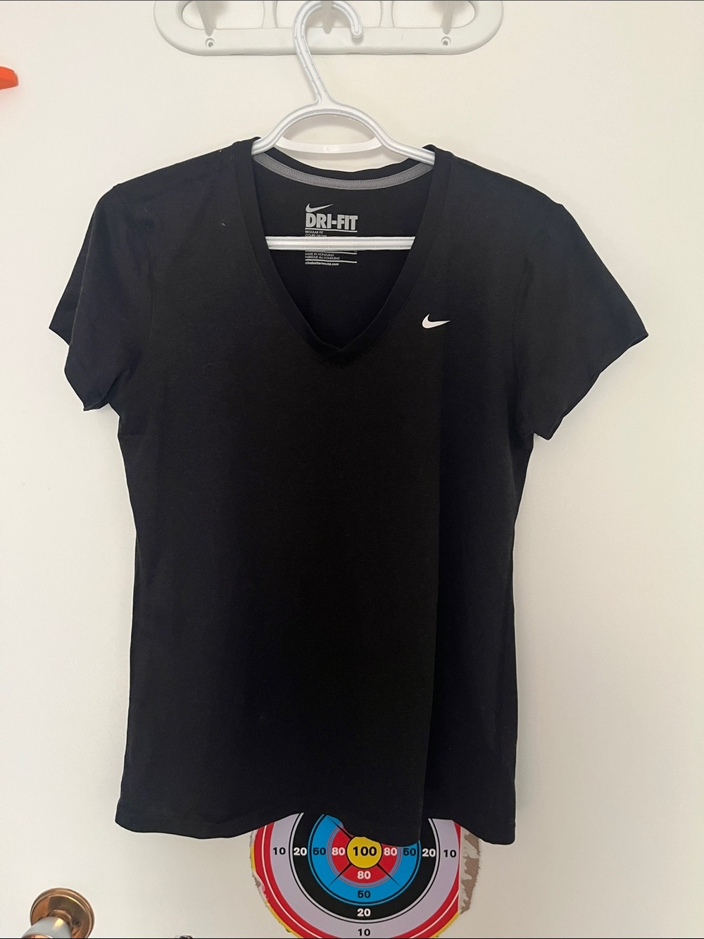 Nike Black Dri-FIT V-Neck Short Sleeve Tee